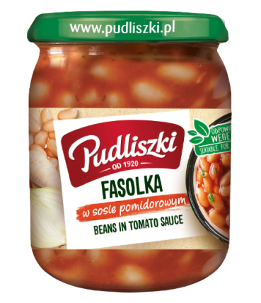 bilde av pudliszki fasola beans in tomato sauce 4*500g