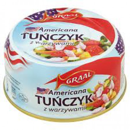 bilde av graal tuna salad americana 12*280g