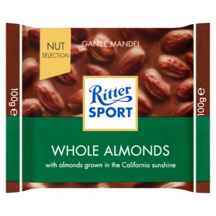 bilde av ritter sport whole almonds 11*100g