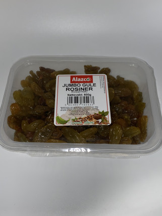 bilde av alazco jumbo gule rosiner 10*500g