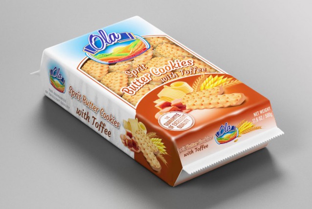 bilde av ola butter cookies toffee flavoured 10*500g