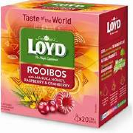 bilde av loyd rooibos manuka honey rasp. cranberry 10*34g (20*1,7g)