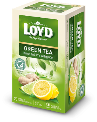 bilde av loyd green tea lemon lime ginger 8*20*1,7g