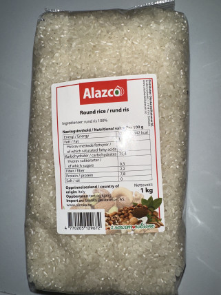alazco round rice - rund ris 10*1kg