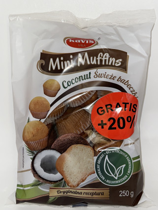 bilde av kavis mini muffins coconut 10*300g