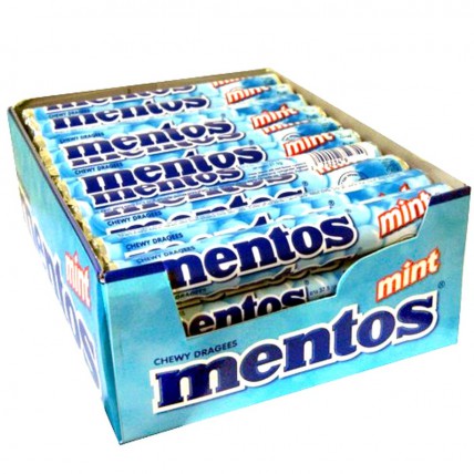 bilde av mentos chewy dragees mint 40*38g